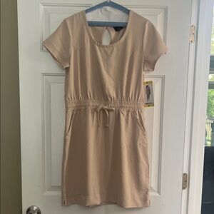 Elegant Tan Women's Dress